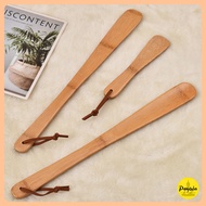 Wooden shoe heel picker with convenient hanger 38cm long