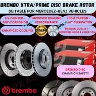 BREMBO GENUINE DISC BRAKE ROTOR REAR FOR MERC C180 C200 [W204, C204, S204] '07-14YR (278MM) SET (2PCS)