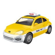 Dece Flor Interactive Taxi Toy Inertia Taxi Toy Fun and Festive Mini Taxi Toy with Lights and Music Perfect Gift for Kids' Birthdays and Christmas