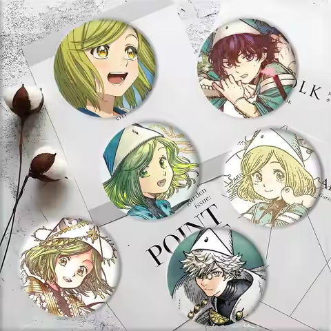 1pc Anime Witch Hat A-Atelier Badges Anime Round Laser Badge Cartoon Brooch Clothes Backpack Accesso