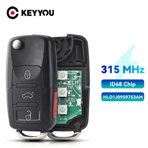 2002 2003 2004 2005 For VW Jetta Beetle Golf GTI Passat Keyless Car Key Fob Remote HLO1J0959753AM Tr
