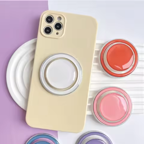 Transparency Magnetic Phone Grip For iPhone 17 16 15 Pro Max Finger Griptok Holder