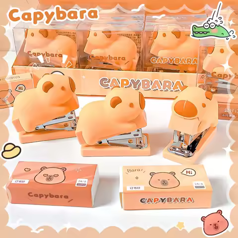 school useful offices accessories binding supplies school supplies stationery Stapler cute capybara 