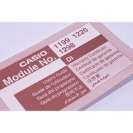 G-Shock 1199 1220 1298 Manual book