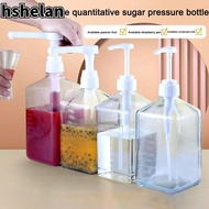 HSHELAN Coffee Syrup Press Bottle, 1600ml 5/8/10CC Syrup Drip Dispenser, Durable with Scale Large Ca