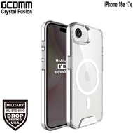 GCOMM iPhone 16e 17e Magnetic Crystal Transparent Military Specification Shock-Resistant Case Fusion