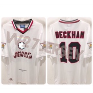 RETRO JERSEY - AWAYMU 1996-1997 Beckham name player + Patch