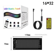 DIY เมทริกซ์พิกเซล LED บลูทูธแบบตั้งโปรแกรมได้ - USB 5V การควบคุมสัญญาณรถยนต์แบบยืดหยุ่น