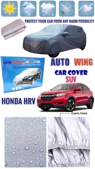 Honda HRV Car Cover Car Body Cover Car Protection Cover Waterproof Elastic Breathable Heat Resist PVC Fabric Car Body Protection Coat Kereta Penutup Cover Honda HRV
