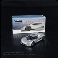 TW 1/64 Koenigsegg CC850 Silver Orange Static Alloy Diecast Car Model Toy Birthday Gift