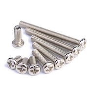 Nickel-Plated Phillips Round Head Screws M1 M1.2 M1.4 M1.6 M2 M2.5 M3 – Cross Recessed Machine Screw