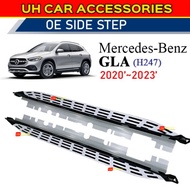 MERCEDES BENZ GLA 2020 - 2023 H247 SIDE STEP RUNNING BOARD SIDES STEP BARS SILL PLATES