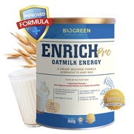 BIOGREEN ENRICH PRO OATMILK ENERGY POWDER 850G EXP01/2028
