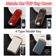 MAZDA Car Key Cover Chrome Reflection TPU Car Key Cover MAZDA 2 3 5 6 CX3 CX5 CX7 CX9