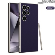 Aesthetic Purple Casing for Samsung Galaxy S24 Ultra S24U Fashion Design S24 S24Plus Premium Phone C