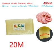 40/50MM x 5/10/20 Meters Dry Collagen Sausage Casing Tube Meat Sausages Casing For Sausage Maker