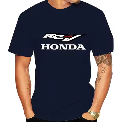 Honda RCV T-shirt Men's MotoGP Racing T-shirt Premium Cotton Breathable Summer Casual T-shirt