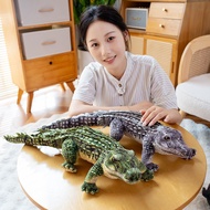 Mainan patung buaya simulasi rentas sempadan, patung buaya hijau berdarah sejuk, hiasan model zoo, h
