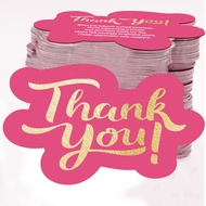 100 Pcs Unique Thank You Cards Small Business, Pink Thank You Cards for Small Business. XB4C