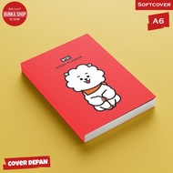 Pocket Note Kpop BTS BT21 RJ2 Softcover A6 Notebook Notes Agenda Planner Journal