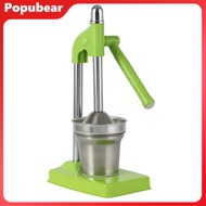 Manual Citrus Juicer Heavy Duty Stainless Steel Lemon Lime Press for Kitchen Bar Efficient Pulp-Free
