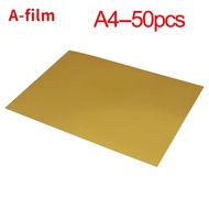 50/100Pcs A4 UV DTF A ฟิล์ม UV DTF Transfer สติกเกอร์ฟิล์มทองสติกเกอร์สำหรับ Flatbed เครื่องพิมพ์ UV