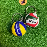 Volleyball Keychain Mikasa Molten Volleyball Key Chain Mini Volleyball Keychain Volleyball Gift