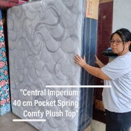 ZL New Comfy Plush Top Central Imperium kasur Pocket Spring Bed 40 cm