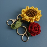 Charm Mobile Phone Exquisite Gift Pendant Crochet Rose Sunflower
