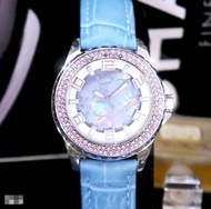 原價五萬六/日本Tiffany/Star Jewelry粉紅寶石+鑲嵌幻彩珍珠錶面=女神腕錶