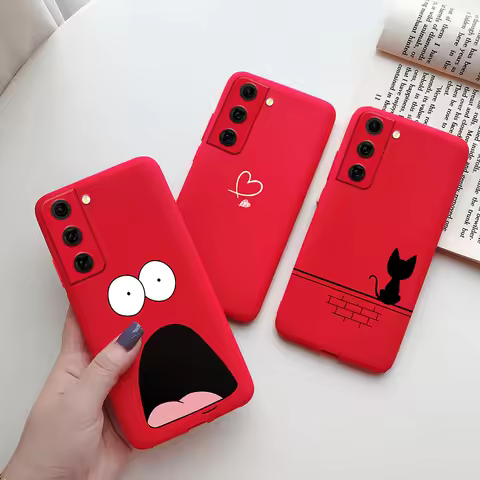 For Samsung Galaxy S21 FE 5G Case Shockproof Fundas Cute Painted Silicone Slim Soft Cover For samsun