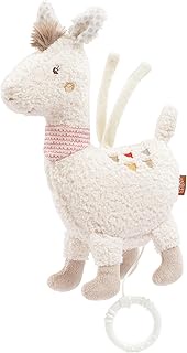 Fehn Music Box Baby Sleep Aid Llama - Music Box with Removable Musical Mechanism for Hanging - Sleep