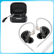 Uareliffe KZ ZSX Pro Earphone With Bluetooth Earhook HiFi Sound Monitor IEM 5BA+1DD Hybrid Technolog