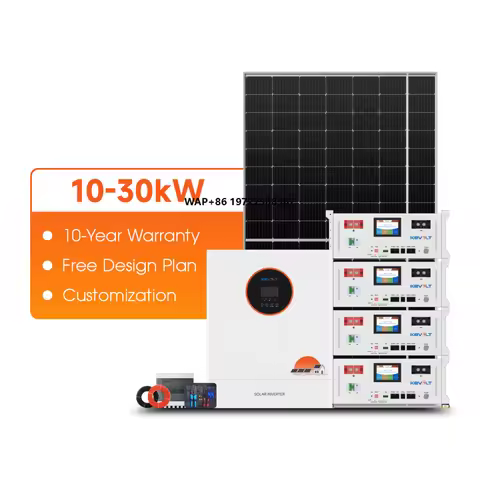 KEVOLT Hybrid Complete Solar Kit Solar System 10KW 20KW 30KW Solar Panel With Battery and Inverter