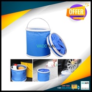 11L Car Wash Fold able Foldable Water Bucket Fishing Camping Water Bucket Auto Care Car Bucket Car A
