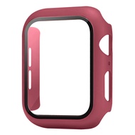 2 In1 Tempered Glass with Case for Apple Watch Ultra 3 2/Ultra 49mm IWatch Model 40 41mm 44 45mm Ser