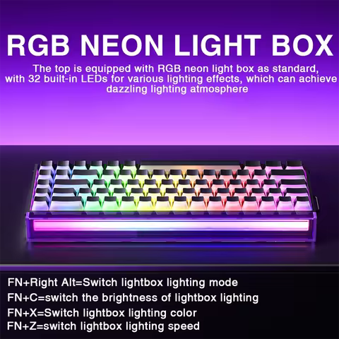 AULA HERO 68HE Magnetic Switch Keyboard RGB Gaming Mechanical Keyboard Rapid Trigger 8K Return Wired