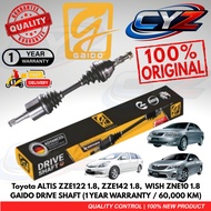 Gaido Drive Shaft Toyota ALTIS ZZE122 1.8, ZZE142 1.8,  WISH ZNE10 1.8 (WARANTY 1 YEAR OR 60,000KM)