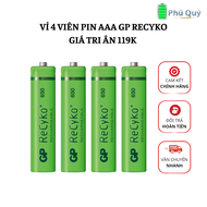 Pin sạc AAA GP recyko chính hãng giá tri ân