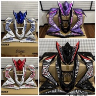 Magic Boy RS150 V1 V2 V3 Batik Series Cover Set batik purple batik red batik blue rs150