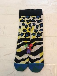 清貨減價- last one Stance -  Leopard printed crew socks (size: L - XL) 欠logo