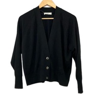 Ebure Cardigan Sweater Size 3 Women black Long sleeves Direct from Japan Secondhand
