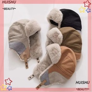 HUISHU Russian Bomber Cap, Waterproof Warm Ski Hat, Vintage Russian Style Earflap Design Windproof E