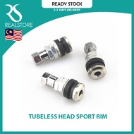 🔥[Ready Stock]🔥 Tubeless Head Sport Rim Tayar Tubeless Motorcycle Tubeless Head Kepala Tiub Motor 1pc