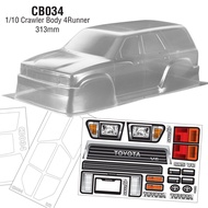 Team C Toyota 4Runner Clear bodyshell 313mm wheelbase for trx4 rc crawler offroad 1/10