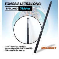 ~ Termurah ~ Tongsis Selfie Stick Ultra Long Invisible 3M Insta