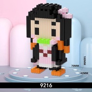 Mainan Bricks Balok Susun 3D Puzzle Nano Block Demon Slayer Tanjiro Nezuko Rengoku Zenitsu