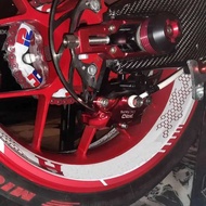 Universal 4 Motorcycle 75 84Mm Rear CNC Brake Caliper For Dui Aprilia Suzuki Kawasaki Yzf-R1 06-1