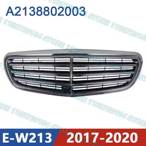 for W213 2017-2020 Mercedes Benz E180 E200 E220 E300 E320 E350 E400 Front Bumper Radiator Grill A213