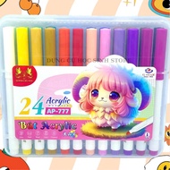 Box of 24 GSTAR AP777 Acrylic markers, bright colors, premium quality